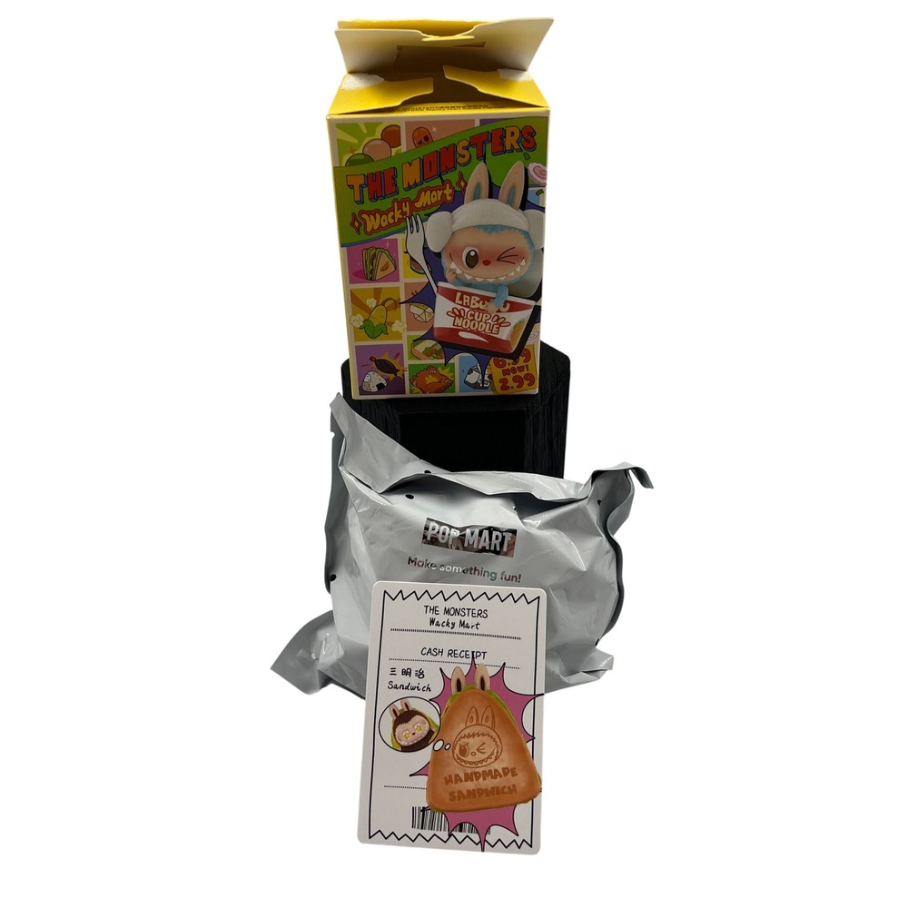 POP MART THE MONSTERS Wacky Mart Sandwich Labubu Figure Blind Box Card